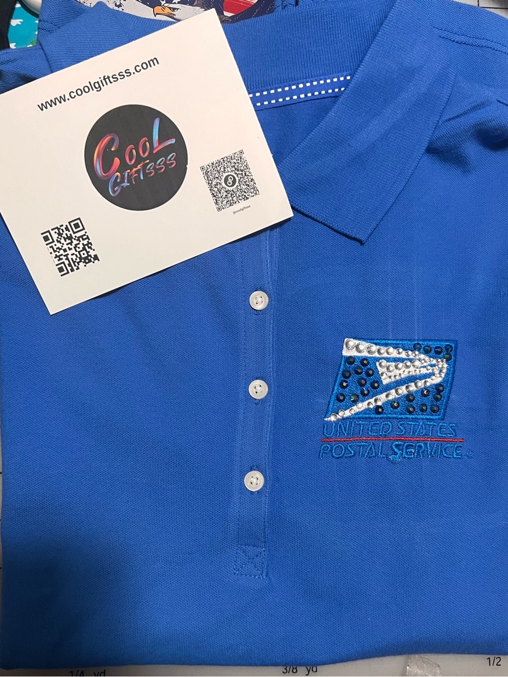 USPS Polo shirt Custom made to order polo shirt embroidered 2XL 3XL 4XL 5XL - Picture 10 of 11